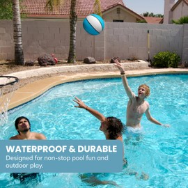 Botabee Regulation Size 9'' Swimming Pool Basketball, Waterproof, Blue (Size 6), for Ages 12+, 1 Piece