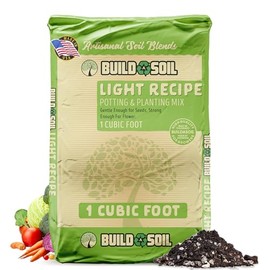 BuildASoil Light Garden Soil for Indoor & Outdoor Plants (1 Cubic Foot)