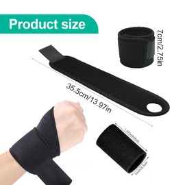 EOYVAIL Hand & Joints Bandages, Splints & Loops, Wrist Brace, Finger Joint Cover Set, Orthopedic Wrist Brace (12 Pieces, Black)