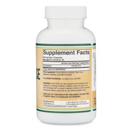 Double Wood Serrapeptasa 240,000 Spu 120 Cápsula Frasco Sabor Sin Sabor