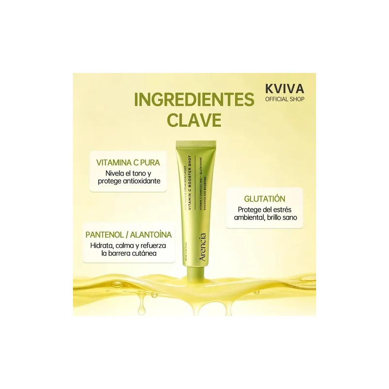 Arencia Suero Iluminador Antiedad Vit C Booster Shot 30ml