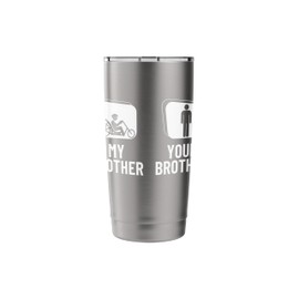 Recumbent Bike Your Brother My Brother Recumbent Bicycle Stainless Steel Insulated Tumbler