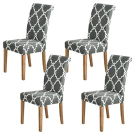 HZDHCLH Chair Covers Set of 4/6 Stretch Modern Chair Slipcovers for Dining Room Kitchen Wedding Party Washable Chair Protector(4pcs,Cannage)