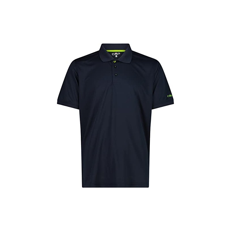 CMP - Polo da uomo, B.Blue-Limegreen, 52