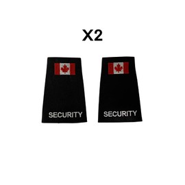 Security Shoulder Epaulettes for use with Uniform Shirts for Security Guards