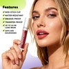 Wipe-Off Lip Stain Lightweight Lip Tint Non-stick to Cup Transfer-Resistant,