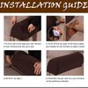Stretch Armrest Covers Velvet Arm Covers for Chairs Couch Sofa