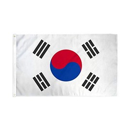 Trade Winds 3x5 South Korea Premium 210D 3'x5' Knitted Poly Nylon Dura Flag Banner (FI) Fade Resistant Premium