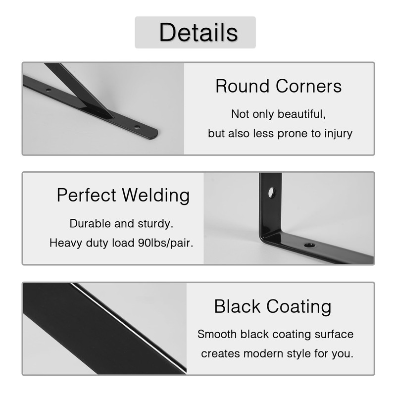 Heavy Duty Shelf Brackets Triangle Shelving Brackets Right Angle Wall