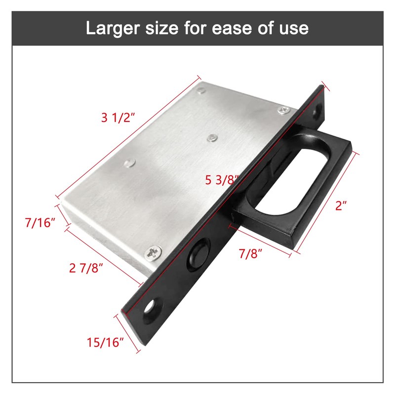 senharvest Pocket Door Edge Pull - Sliding Door Pull Handles