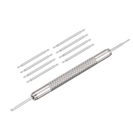 uxcell 23mm Spring Bar Watch Band Pins Replacement with Spring Bar Removal Tool Kit, 1.5mm Dia, 8 PCS