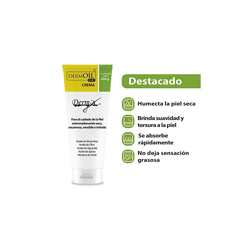 Dermoil GX crema corporal hidratante ¡para piel seca y extraseca!