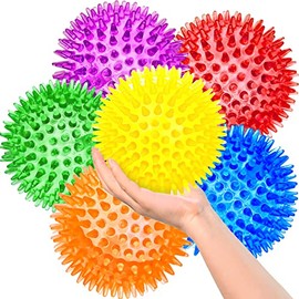 Pelota de juguetes para perros grandes de 3.5 pulgadas, paquete de 6 juguetes chirriantes para perros, juguetes duraderos para masticadores agresivos,
