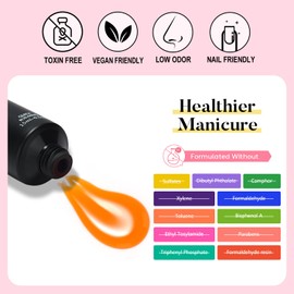 AIMEILI Nail Extension Gel 30 ml Jelly Orange Acrylic Nail Extension Builder Nail Gel Neon Nail Extension Gel Summer Nail Enhancement Gel 002