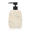 Asashizen Classic Terrazzo Retro Resin Soap Dispenser Bathroom, Easy to