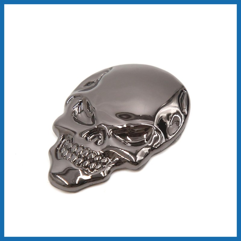A ABSOPRO Car 3D Emblem Badge Decal Skeleton Skull Bone