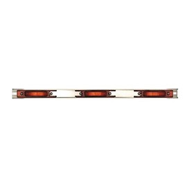 Maxxima M20343R 21 LED Red Stainless Steel Light ID Bar
