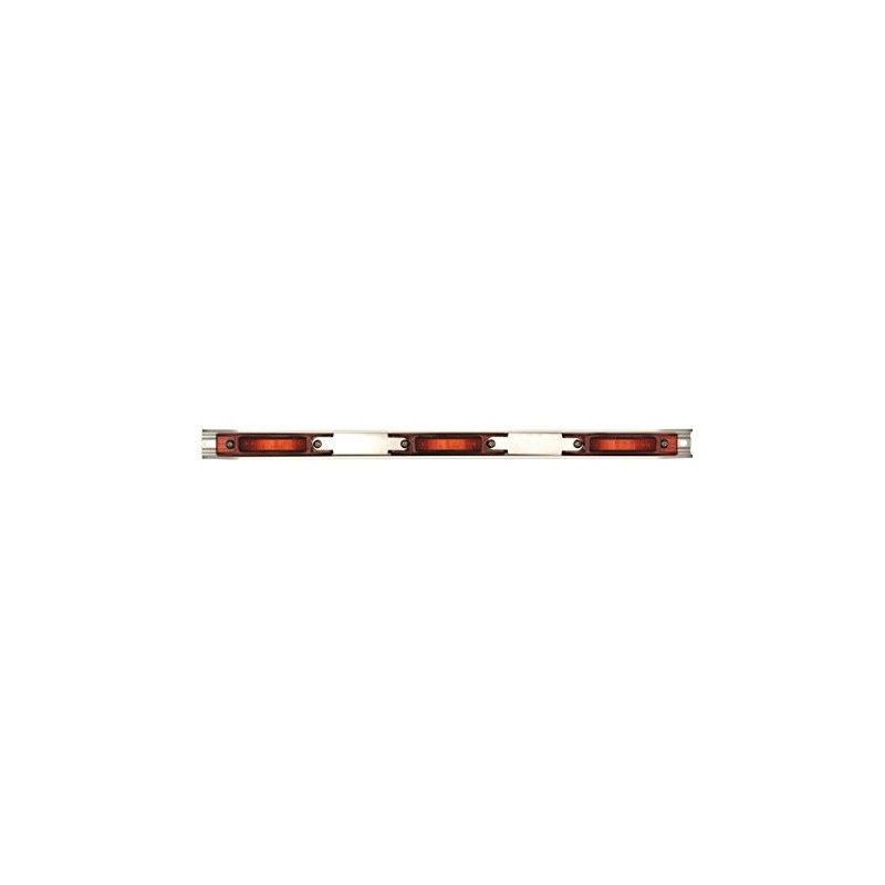 Maxxima M20343R 21 LED Red Stainless Steel Light ID Bar