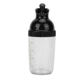 Salad Dressing Container, Safe Salad Dressing Shaker Easy to Operate Prevent Leakage with Lid for Kitchen (Black)