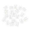 100 set Craft Plastic White Tape Closure Hook & Clasp