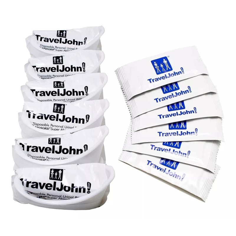 Travel John Resealable Disposable Urinal Bags (tj1n) - 6 Pac