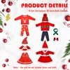 4 Juegos de Ropa de Muñeca de Navidad, Vestido de