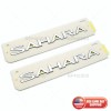 Mopar 18-22 JEEP WRANGLER JL (2) Silver SAHARA EMBLEM NAMEPLATE