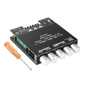 Bluetooth 5.0 50W+50W+100W 2.1 Channel Subwoofer Amplifier Board TPA3116D2 HiFi Treble and Bass Control Stereo Digital Audio Amp Board for Home Theater DIY Wireless Speakers