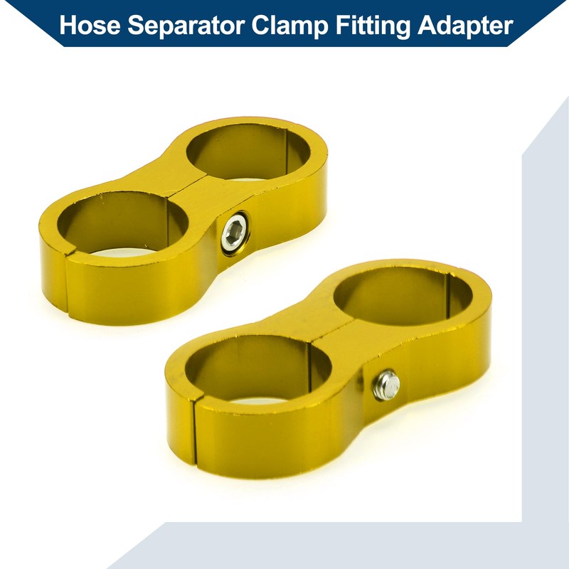 Hihaha Hose Separator Clamp Fitting Adapter/Pipe Tube Line Separator Clamp