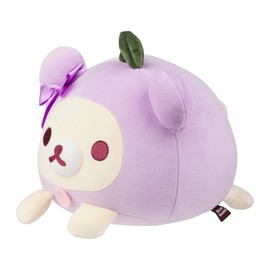 San-X Original Rilakkuma Cherry Series Mochi Cushion Plush - Korilakkuma Purple