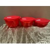 Tupperware New Tupperware Set 3 Beautiful Red & White Colors