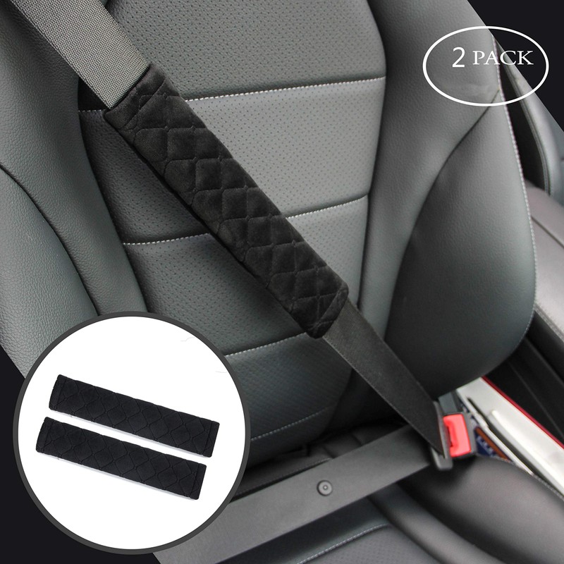 Amooca Soft Auto Seat Belt Cover Seatbelt Shoulder Pad 2