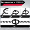 Trailer Accessory 2-Pack 1/2 in. Black Safety Chain Connector Link,
