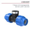 Kirchhoff T-transition piece with internal thread, plastic 3/4 inch x