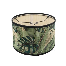 Crapyt Decorative Lamp Shades Round Lamp Shade Unique Lamp Shade for Chandeliers, Floor Lamps, Table Lamps 11.81"×7.87" Bamboo Lamp Shade E27(Pattern F)