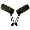 MotorToGo Custom Black Small Side Rear View Mirrors for Harley-Davidson