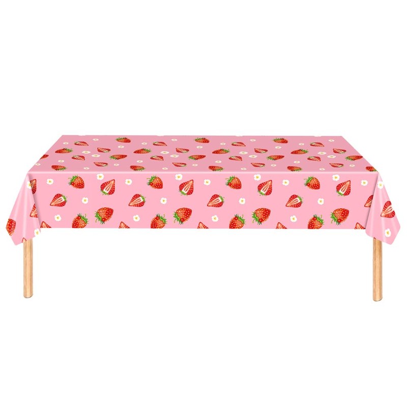 WODJR 81Pcs Strawberry Party Decorations Strawberry Tableware Strawberry Plates Napkins