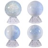mookaitedecor Natural Celestite Crystal Ball with Acrylic Stand, 50-60 mm