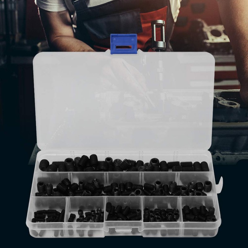 Grub Screws Assorted, 250 Pcs M4 M5 M6 M8 M10