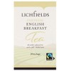 Lichfields Fairtrade English Breakfast 20 Tea Bags 40g (Pack of 6 x 20s)
