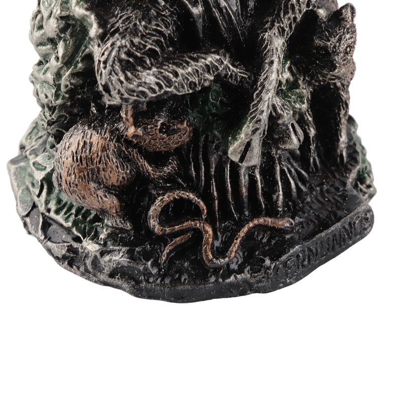 Resin Statues Cernunnos Sitting Statue Sculpture Celtic God Figure Underworld