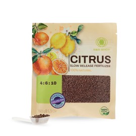 R&R SHOP R&R SHOP – Bio-Dünger für Zitrusfrüchte, komplettes Bio-Lebensmittel, langsame Freisetzung, perfekt für Zitronen, Orangen, Mandarinen, Grapefruits und Zitronen im Innen- und Außenbereich – 150 g