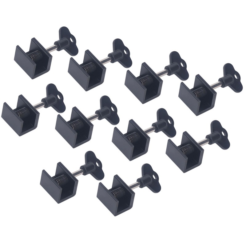 10 Sets Single Hole Window Locks with Wrench Key Adjustable