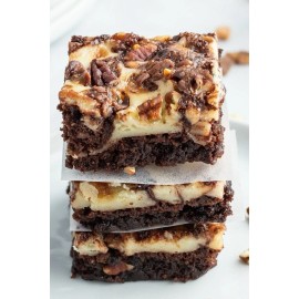 HOMEMADE Cream Cheese Swirl Brownies With Pecans - Made Fresh to Order-12 cts