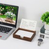 Buqoo Black Walnut Wood To Do List Holder with 50
