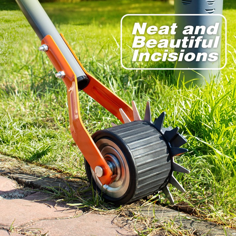 Walensee Wheel Rotary Edger, 69.7 Inch Hand Manual Edger Lawn