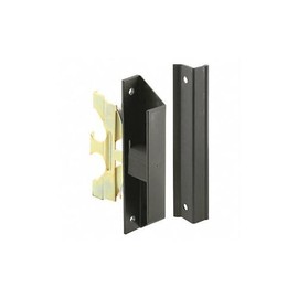 Prime-Line A 220 Black, Screen Door Latch and Pull, fits Bay Mills (Single Pack), Plastic/Steel/Zinc