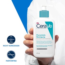 CeraVe Deep Pore Cleansing, Foaming Cleansing Gel with Salicylic Acid for the Face for Blemished and Acne Prone Skin, 473 ml