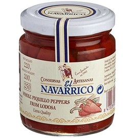 Brindisa Navarrico Whole Piquillo Peppers D.O.P. - 220g (0.49lbs)