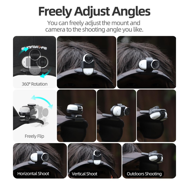 BTG Cap Mount for Insta360 Go 3S Go 3 Accessories